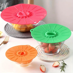 5pc Silicone Microwave Covers Reusable Heat Resistant Lids BPA-Free