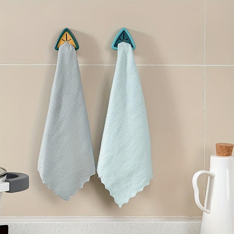 Non Perforated Cloth Plug for Towel Storage, Self Adhesive Dish Tow