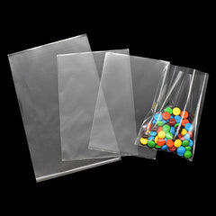 100pcs Clear Plastic Bags for Candy Lollipops Cookies