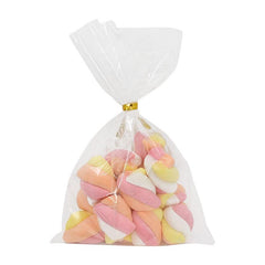 100pcs Clear Plastic Bags for Candy Lollipops Cookies