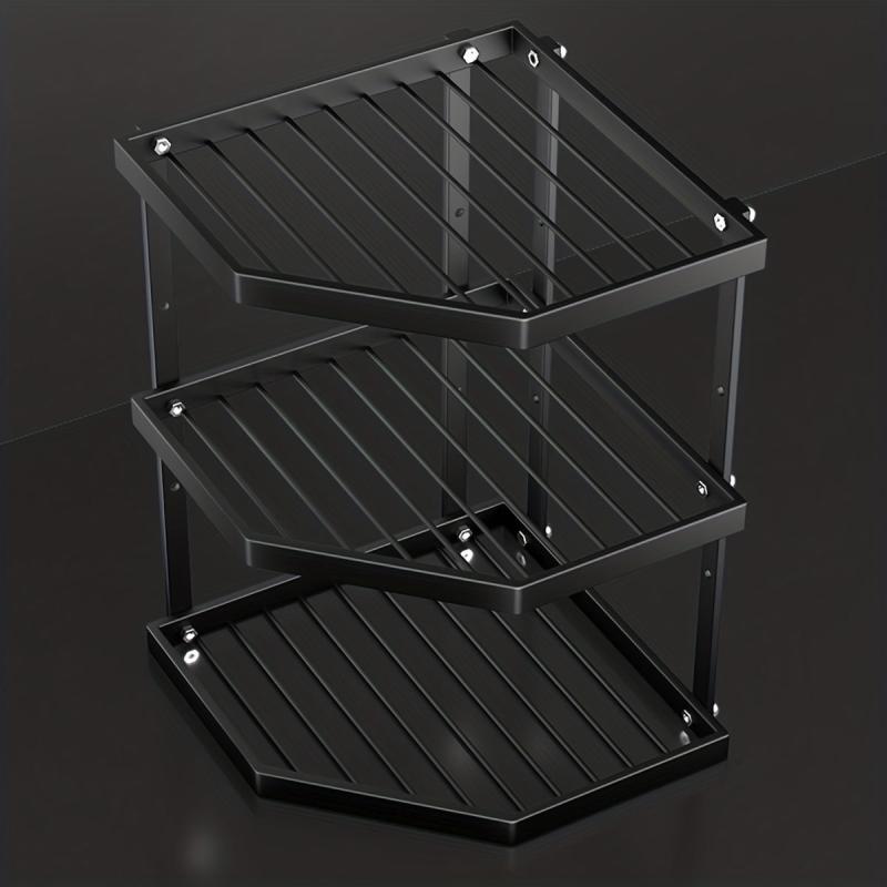 Corner Display Rack 3 layer Pot Rack Storage Organizer