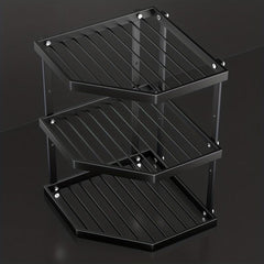 Corner Display Rack 3 layer Pot Rack Storage Organizer