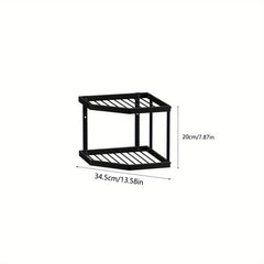 Corner Display Rack 3 layer Pot Rack Storage Organizer