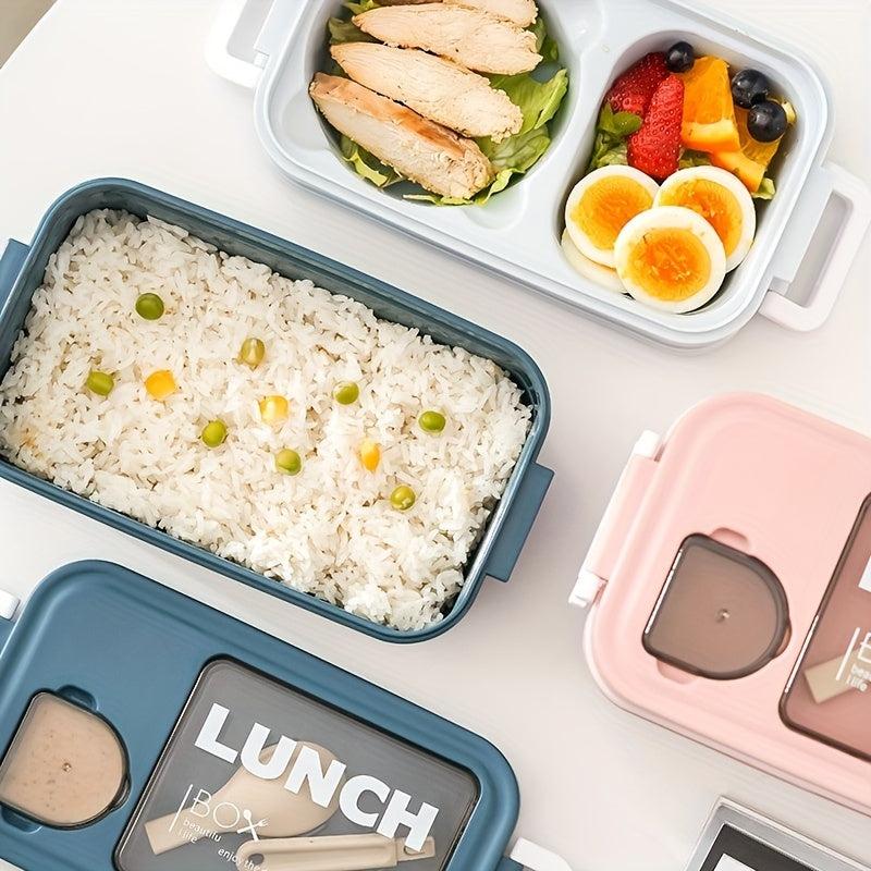 2-Layer Bento Box Set for Adults Teens w/ Cutlery Leak Proof Lunch