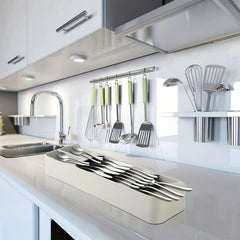 Multifunctional Cutlery Spoon Box Fork Divider Organizer