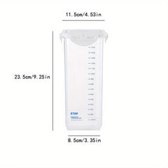 1pc Self Sealing Food Storage Container Transparent Can