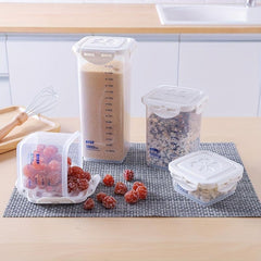 1pc Self Sealing Food Storage Container Transparent Can