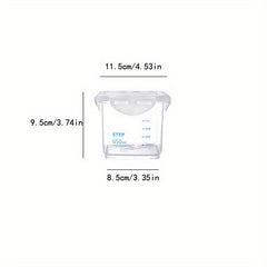 1pc Self Sealing Food Storage Container Transparent Can