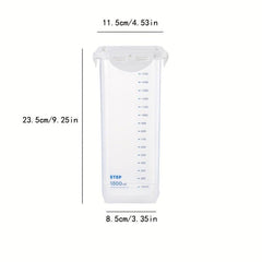1pc Self Sealing Food Storage Container Transparent Can