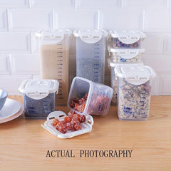 1pc Self Sealing Food Storage Container Transparent Can