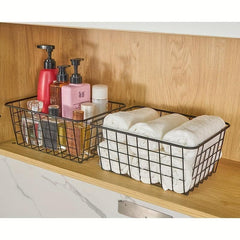 2pcs Wire Storage Baskets Household - Make Life Tidier