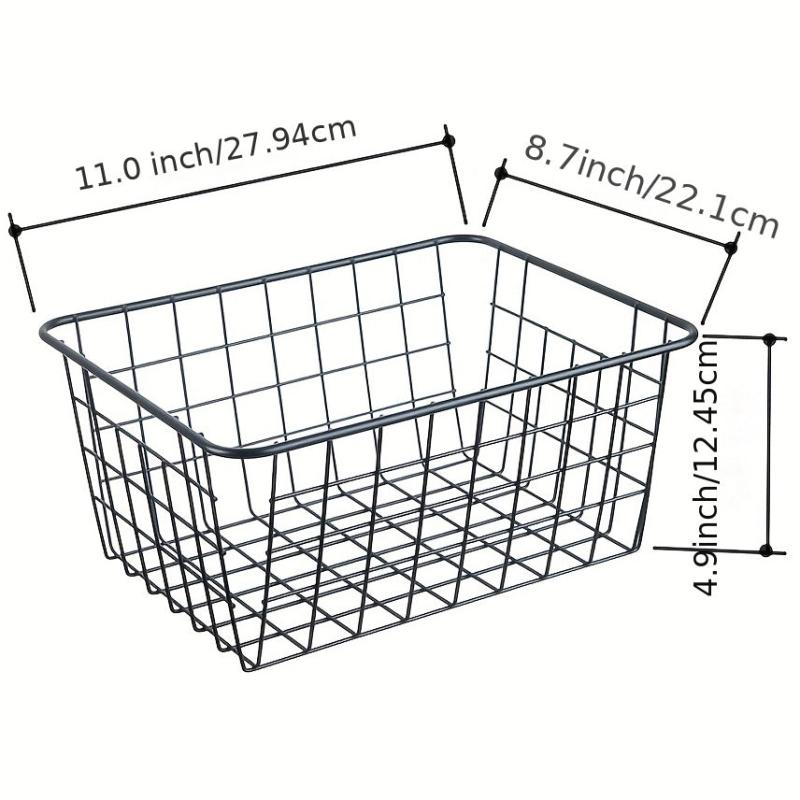 2pcs Wire Storage Baskets Household - Make Life Tidier