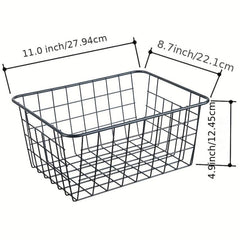 2pcs Wire Storage Baskets Household - Make Life Tidier
