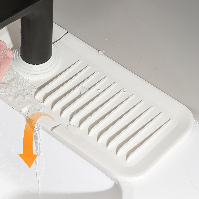 Silicone Faucet Drain Mat Kitchen Bathroom Universal