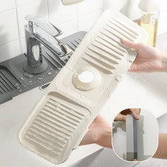Silicone Faucet Drain Mat Kitchen Bathroom Universal