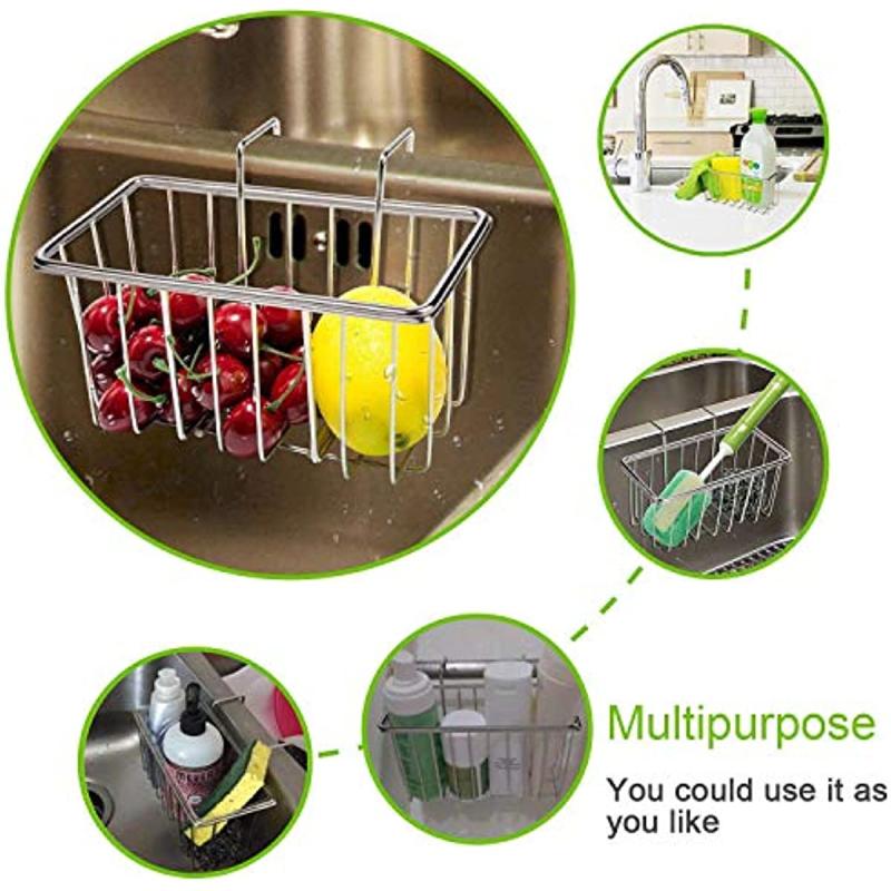 Stainless Steel Sink Caddy Sponge Holder
