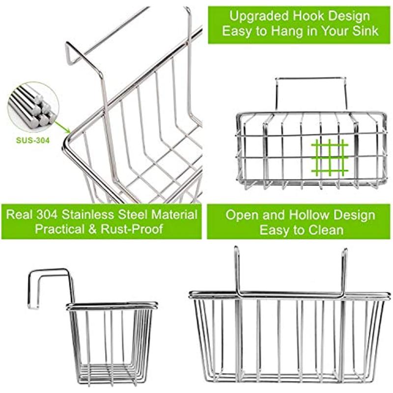Stainless Steel Sink Caddy Sponge Holder