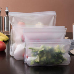4 Count Reusable Freezer Bags BPA Free