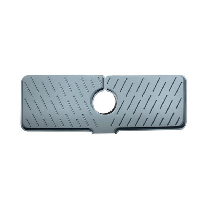 Long Silicone Sink Mat for Kitchen Bathroom Laundry Room Prevents Water Damage