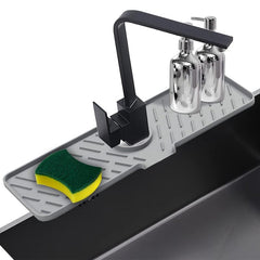 Long Silicone Sink Mat for Kitchen Bathroom Laundry Room Prevents Water Damage