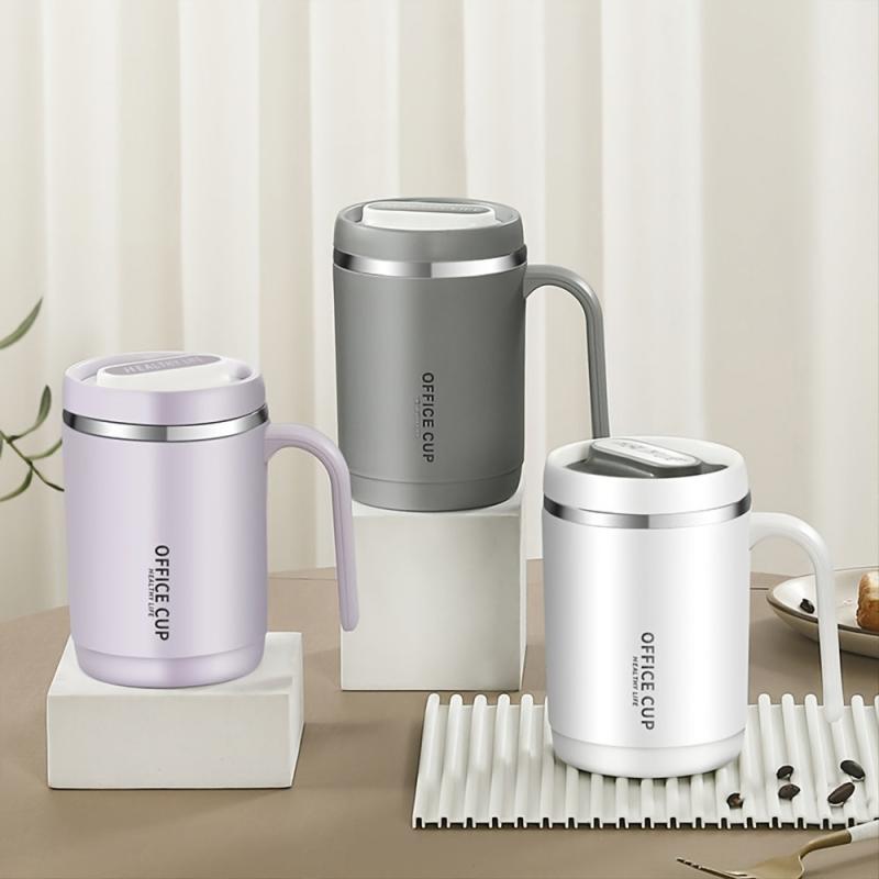 Stainless Steel Cups With Lid 16 Oz Insulated Coffee Mug