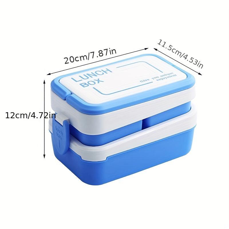 Layered Lunch Box Divided Microwave Oven Bento Box Leakproof