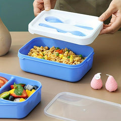 Layered Lunch Box Divided Microwave Oven Bento Box Leakproof