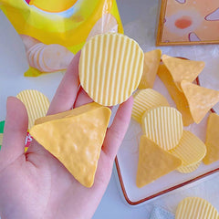 2pcs Plastic Potato Chip Shaped Sealing Clip Snack Bag Clip