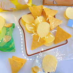 2pcs Plastic Potato Chip Shaped Sealing Clip Snack Bag Clip