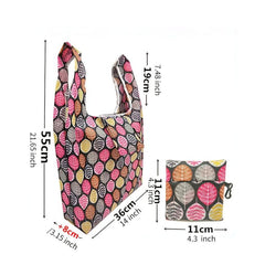 Reusable Grocery Bag Durable Lightweight Foldable Washable Polyester Shopping