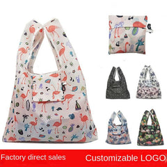 Reusable Grocery Bag Durable Lightweight Foldable Washable Polyester Shopping