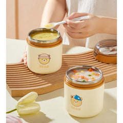 Bear Insulated Food Jar Stainless Steel Lunch Container