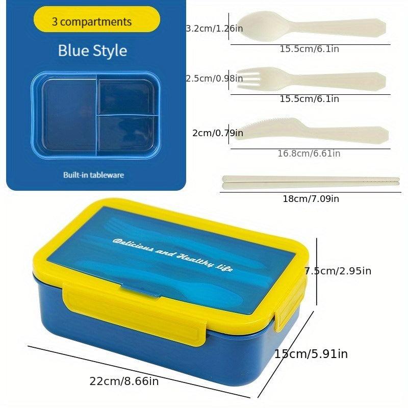 Adult Bento Box 3-Compartment Leakproof Lunch Container