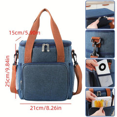 Insulated Lunch Bag for Office School Waterproof Leakproof Freezabl