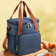 Insulated Lunch Bag for Office School Waterproof Leakproof Freezabl