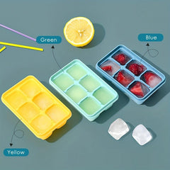 6pcs Ice Cubes Ice Boxes Freezer Mold Homemade Ice Box For Whiskey Cocktail