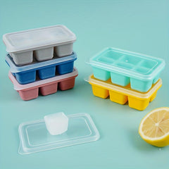 6pcs Ice Cubes Ice Boxes Freezer Mold Homemade Ice Box For Whiskey Cocktail