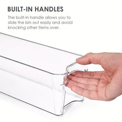 Clear Plastic Fridge Organizer Bins BPA Free