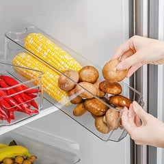 Clear Plastic Fridge Organizer Bins BPA Free