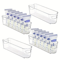 Clear Plastic Fridge Organizer Bins BPA Free