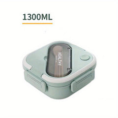1pc Divided Bento Box Lunch Box Square Single layer Sealed Lunch Box