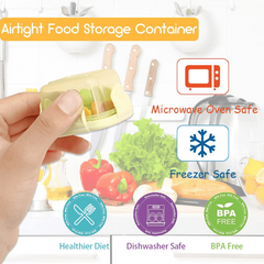 4pcs Leak Proof Food Storage Containers, Reusable, Portable Sauce Box
