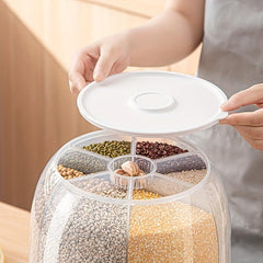 Clear Plastic Sealed Jars Insect & Moisture Proof Storage Containers