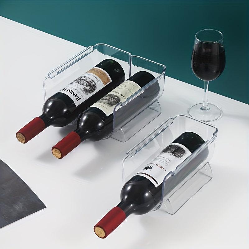 Stackable PET Wine Rack Holder for Kitchen and Refrigerator