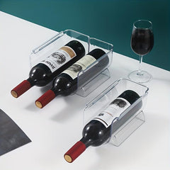 Stackable PET Wine Rack Holder for Kitchen and Refrigerator