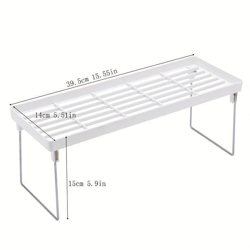 Plastic Foldable Seasoning Rack Condiment Storage for Kitchen Countertop