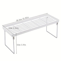 Plastic Foldable Seasoning Rack Condiment Storage for Kitchen Countertop