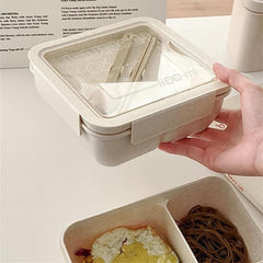 Leakproof Lunch Box Bento Set w/ Spoon & Fork - For Teenagers & Workers
