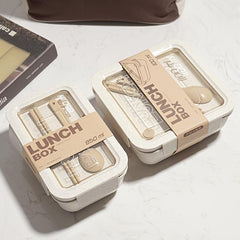 Leakproof Lunch Box Bento Set w/ Spoon & Fork - For Teenagers & Workers