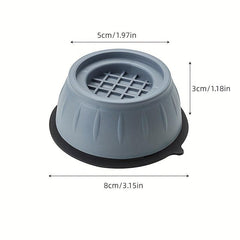 4 Anti Vibration Pads for Washing Machines - Noise Reduction & Slip Protecti
